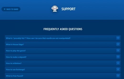 FAQ Section at Luckydice