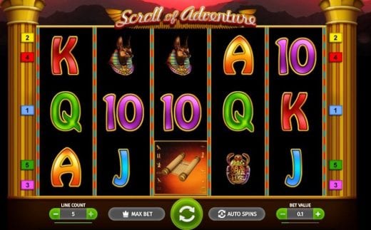 scroll of adventure slot