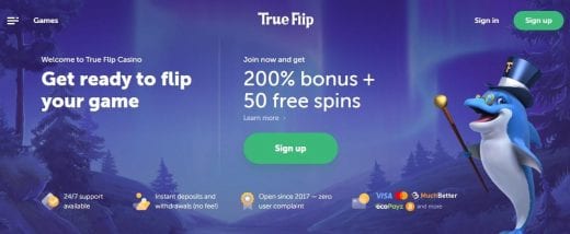 trueflip homepage