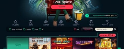 Vesper Casino Screenshot 1