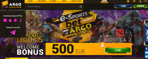 Argo Casino Screenshot 1