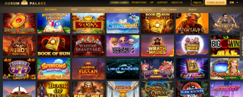 AurumPalace Casino Screenshot 1