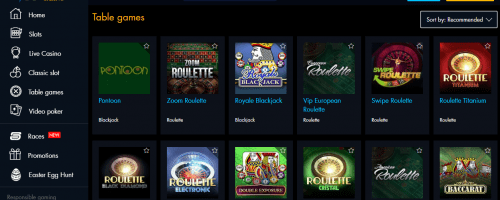 Winward Casino Screenshot 1