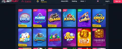 BetFury Screenshot 1