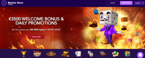 BetterDice Casino Screenshot 1