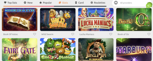 Cadoola Casino Screenshot 1