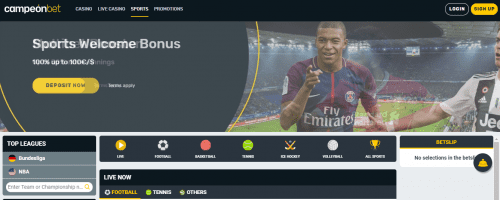 Campeonbet Casino Screenshot 1