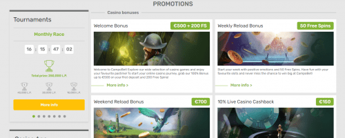 Campobet Casino Screenshot 1