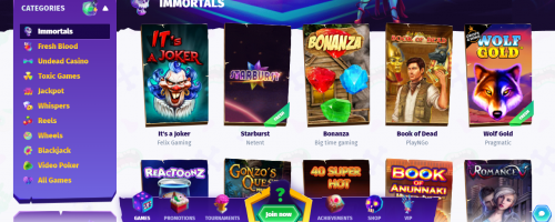 Casombie Casino Screenshot 1