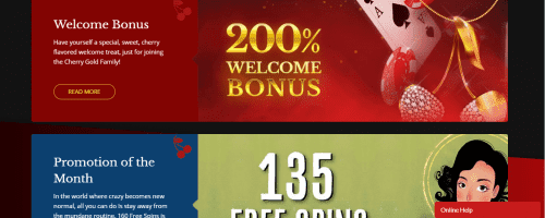 Cherry Gold Casino Screenshot 1