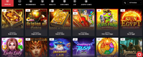 Cobra Casino Screenshot 1