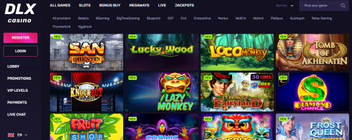 DLX Casino Screenshot 1