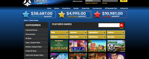 Drake Casino Screenshot 1