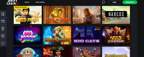 Drift Casino Screenshot 1