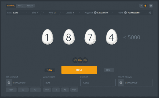 duckdice homepage