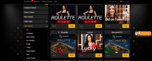 Enzo Casino Screenshot 1