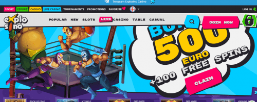 Explosino Casino Screenshot 1