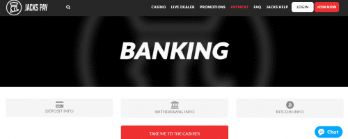 JacksPay Casino Screenshot 1