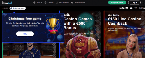 LibraBet Casino Screenshot 1