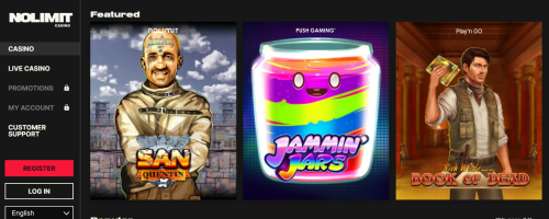 NoLimit Casino Screenshot 1