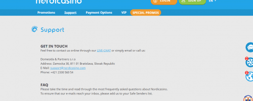 Nordicasino Screenshot 1