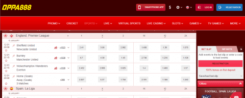 Oppa888 Casino Screenshot 1