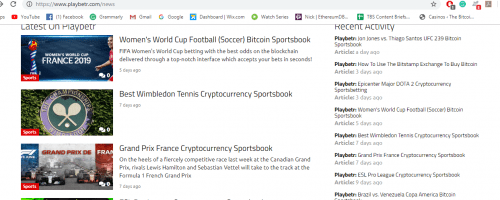 Playbetr Casino Screenshot 1