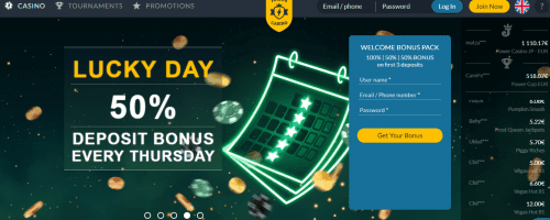 Power Casino Screenshot 1