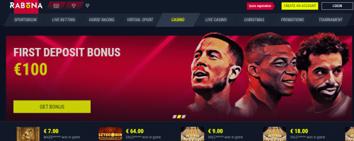 Rabona Casino Screenshot 1