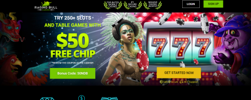 Raging Bull Casino Screenshot 1
