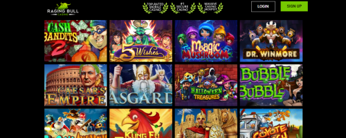 Raging Bull Casino Screenshot 1
