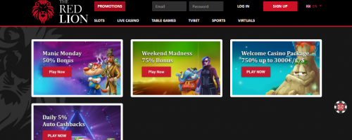 The Red Lion Casino Screenshot 1