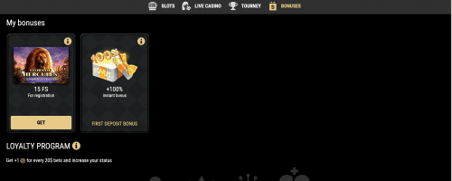 Riobet Casino Screenshot 1