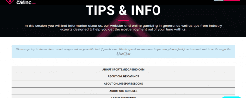 SportsandCasino Screenshot 1