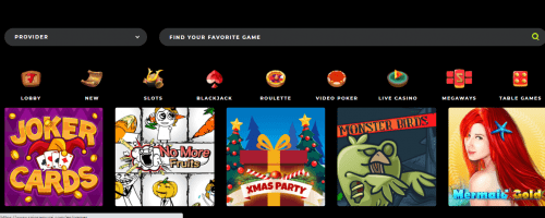 SpinSamurai Casino Screenshot 1