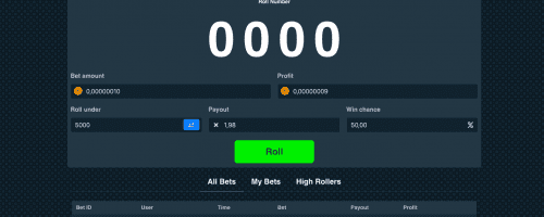 SatoshiDice.io Screenshot 1