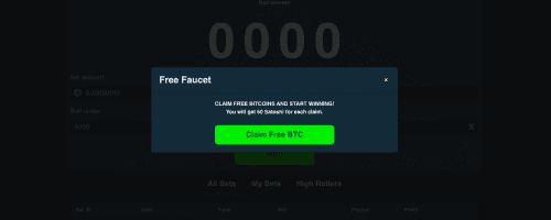 SatoshiDice.io Screenshot 1