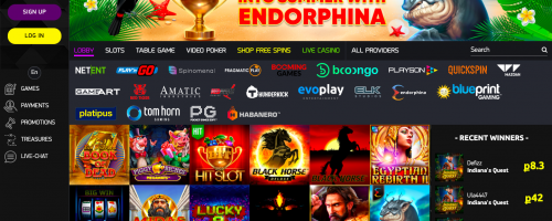 Hotline Casino Screenshot 1