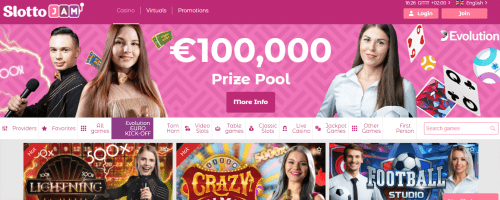SlottoJam Casino Screenshot 1