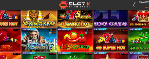 SlotV Casino Screenshot 1