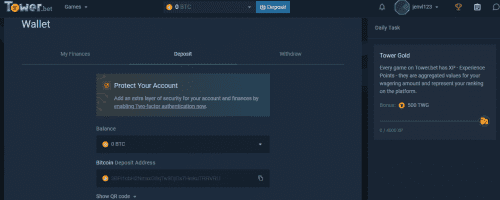 Tower.bet Screenshot 1