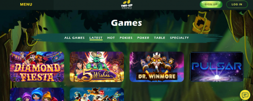 Two Up Casino Screenshot 1
