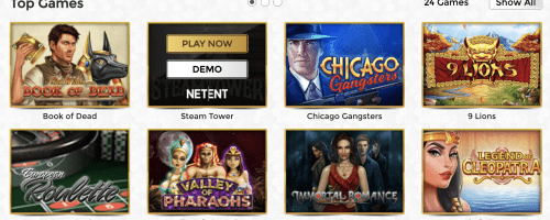 Unique Casino Screenshot 1