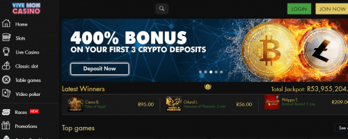 Vive Mon Casino Screenshot 1