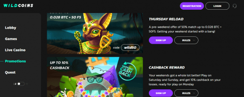 WildCoins Screenshot 1