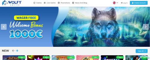 Wolfy Casino Screenshot 1