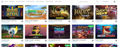 Wolfy Casino Screenshot 1