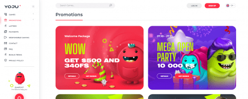 YoJu Casino Screenshot 1