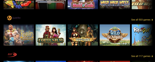 Zet Casino Screenshot 1