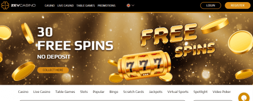 ZevCasino Screenshot 1